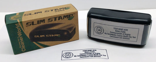 Rectangular Slim™ Virginia Notary Stamp